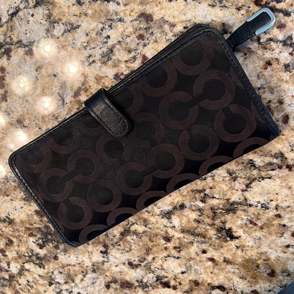 Coach Wallet Black Medium Size - Picture 2 of 4